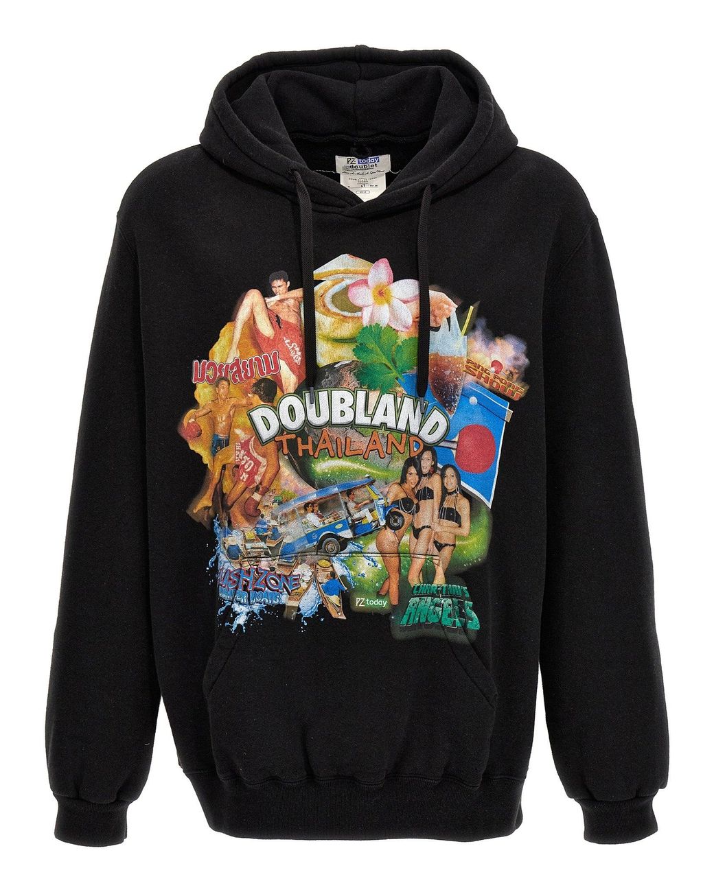 Doublet Printed Hoodie Sweatshirt Multicolor in Gray for Men | Lyst