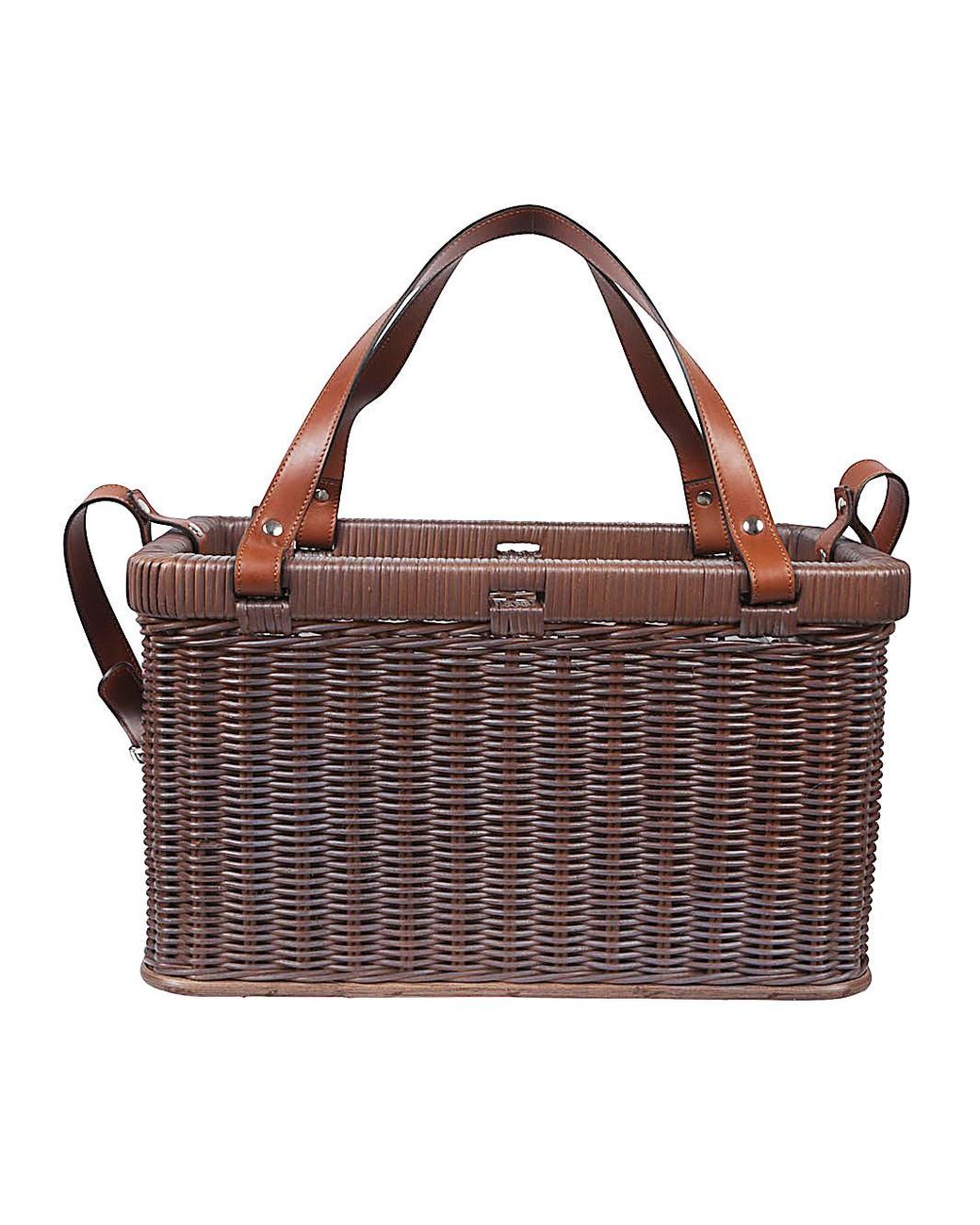 【関税&送料込み】Brunello Cucinelli Wicker Basket Bag Brunello Cucinelli Wicker Basket Bag in Brown | Lyst