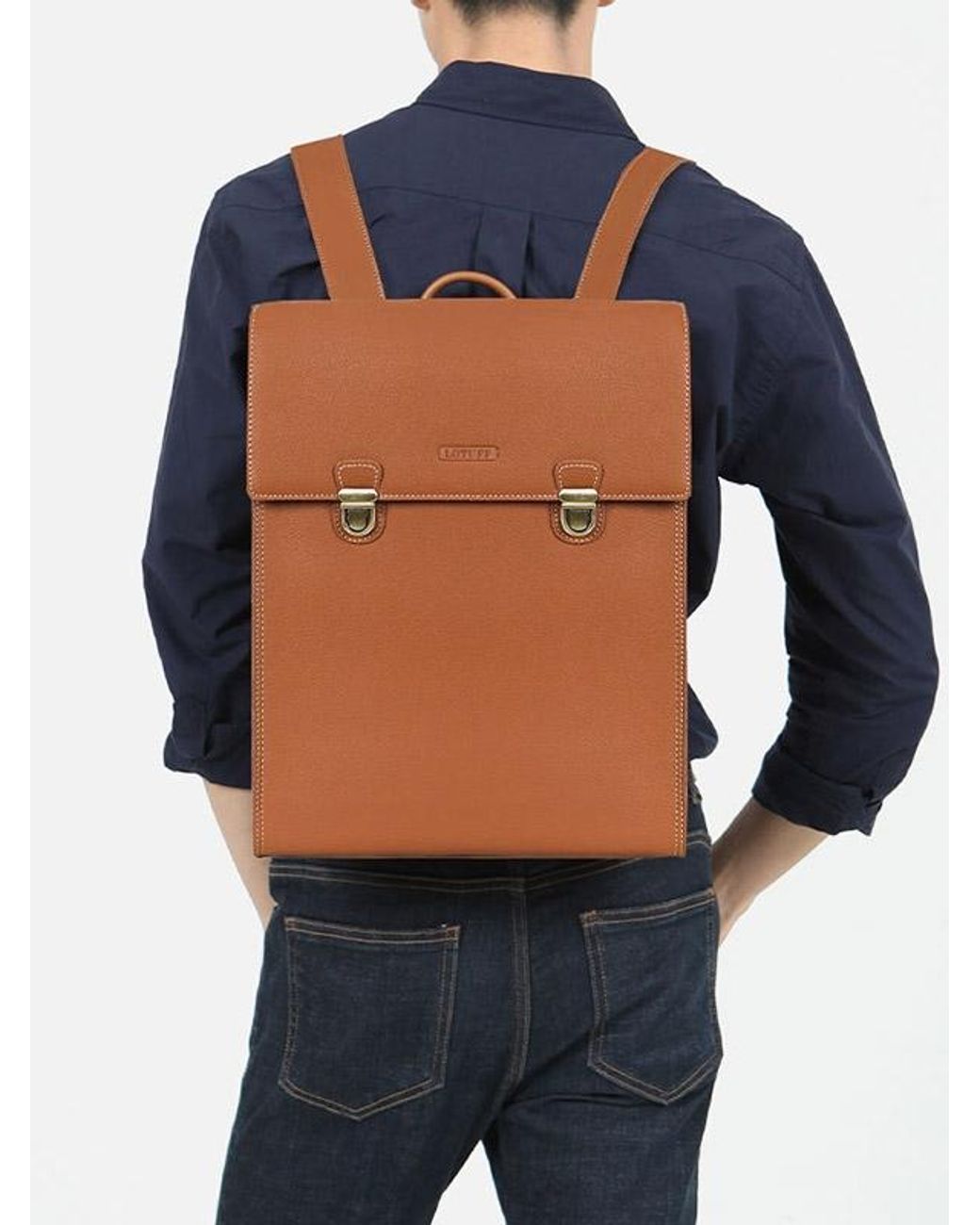 Lotuff Leather Leather Backpack in 