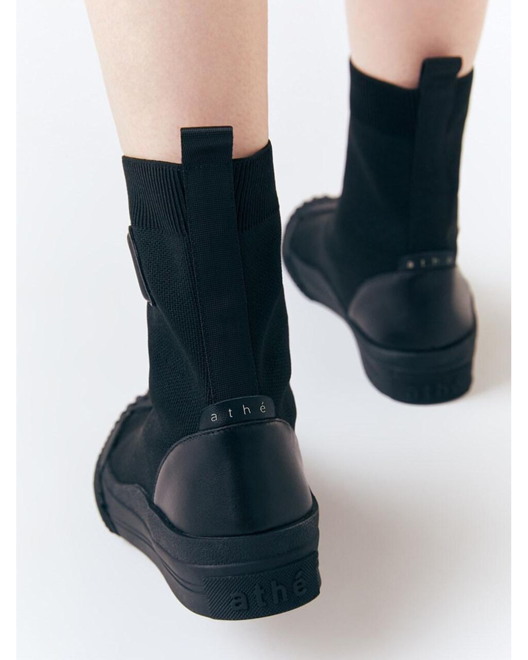 Vanessa Bruno Logo Leather Sneakers in Black Lyst