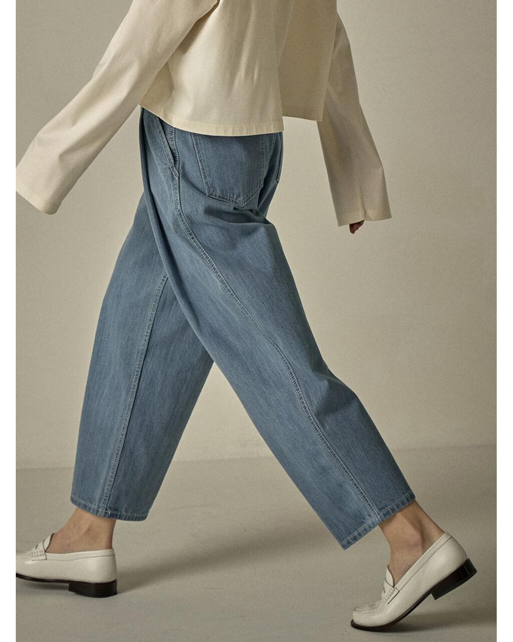 FACADE PATTERN Classic Denim in Deep Indigo Blue Womens Clothing Jeans Straight-leg jeans 