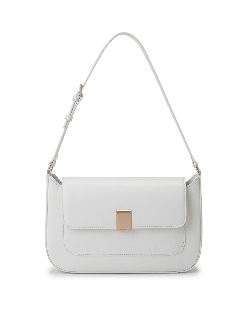 COURONNE Leather Chypre Shoulder 26 Bag in White | Lyst Canada
