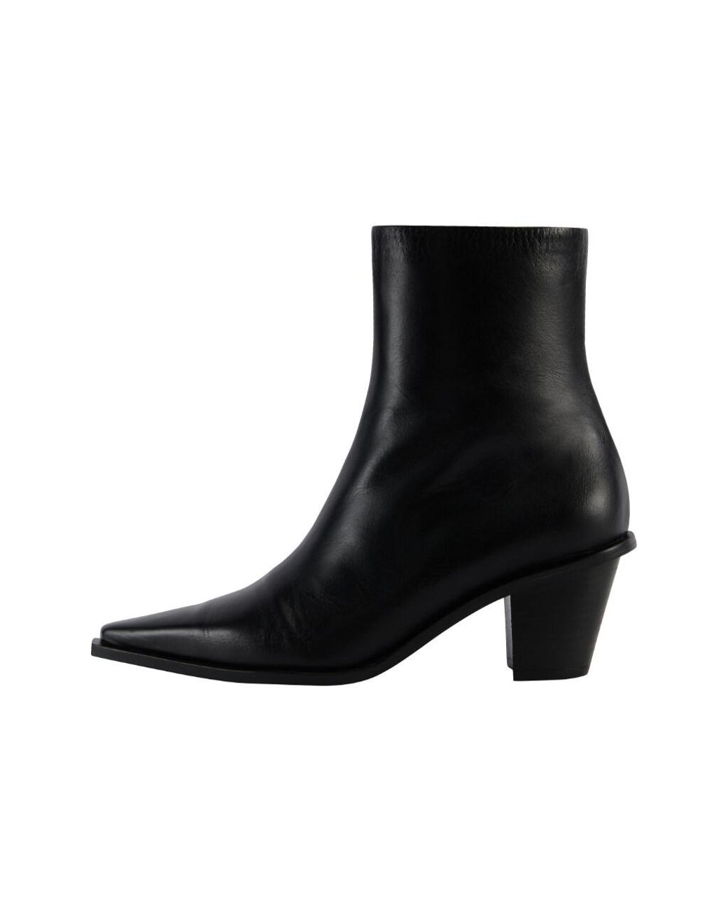 Reike Nen Leather Cuban Heel Ankle Boots in Black | Lyst