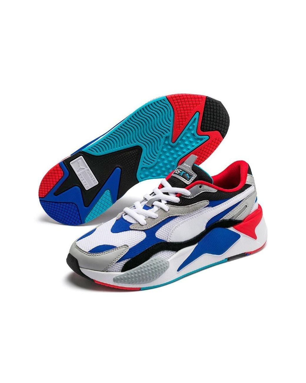 PUMA Rs-x3 Puzzle - Pwhite/dazzling Blue-hi Rise - 371570-05 - Save 34% - Lyst
