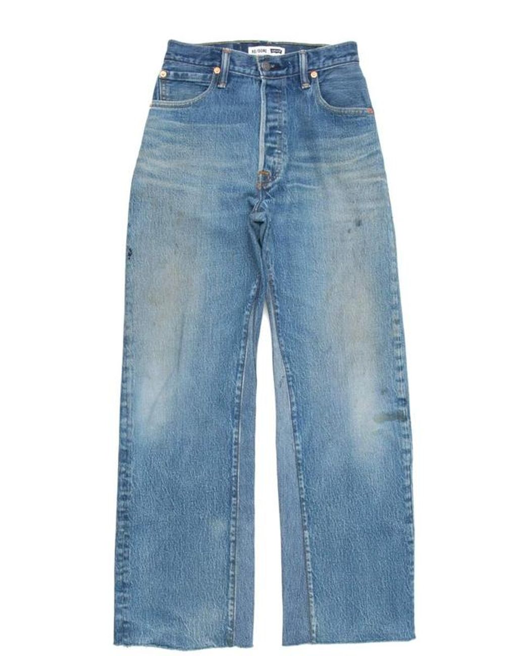 RE/DONE Levis Ultra High Rise Wide Leg Crop in Blue | Lyst