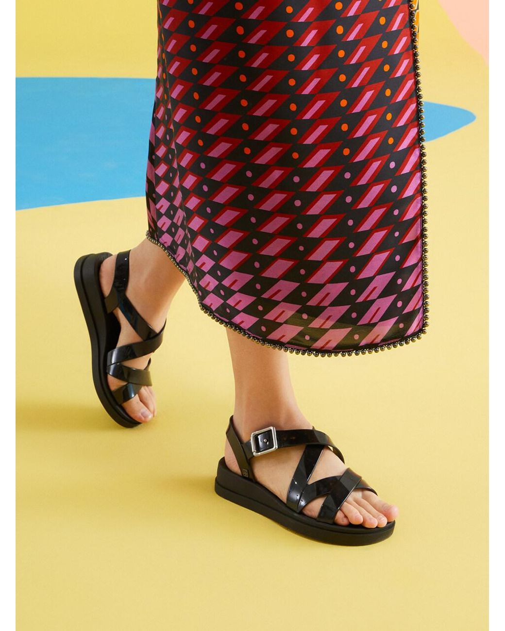 Zaxy Plena Modern Summer Sandal 18436 in Metallic | Lyst Canada