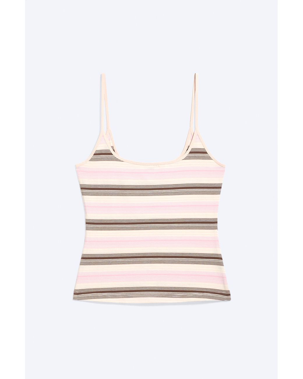 Monki White Slim Strap Tank Top