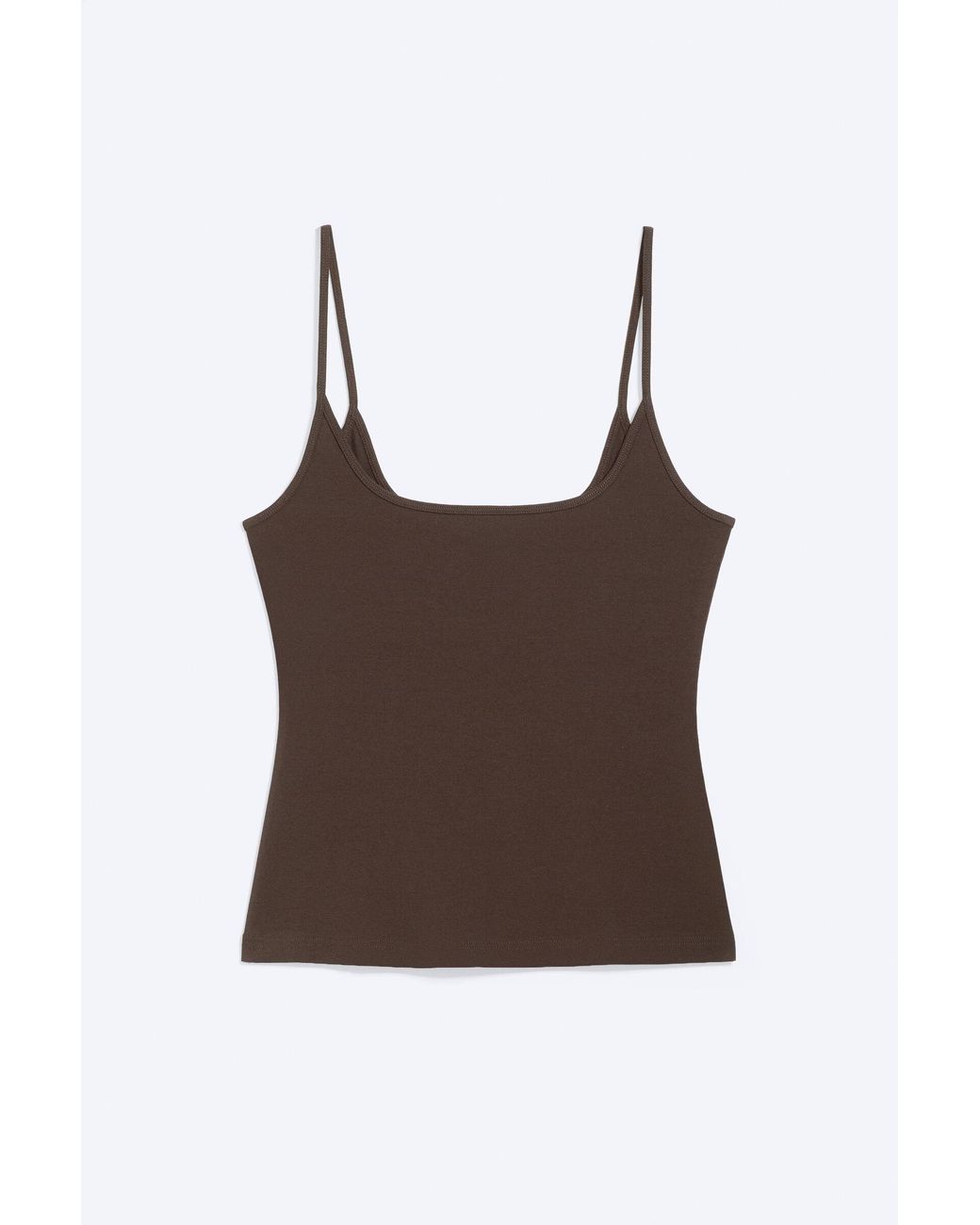 Monki Blue Slim Strap Tank Top