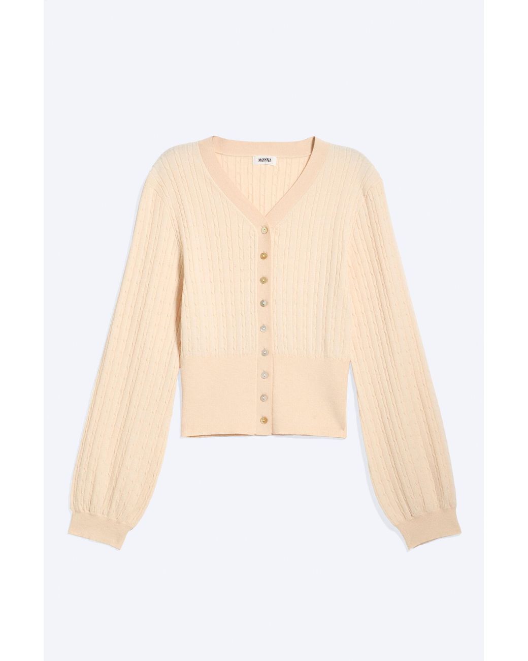 Monki Black Knitted V-Neck Cardigan