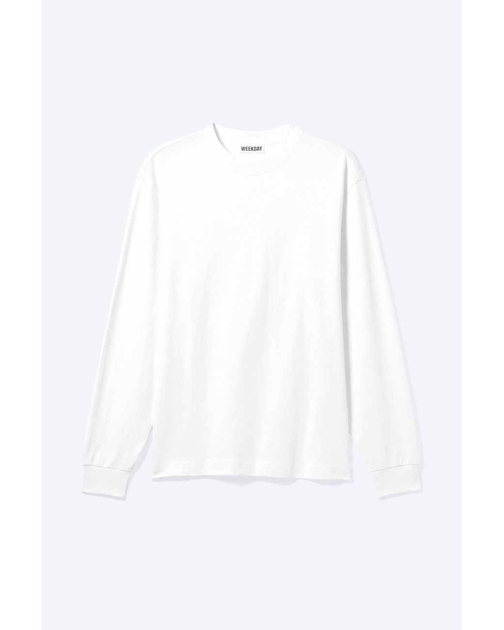 Weekday White Relaxed Long-Sleeved T-Shirt for men