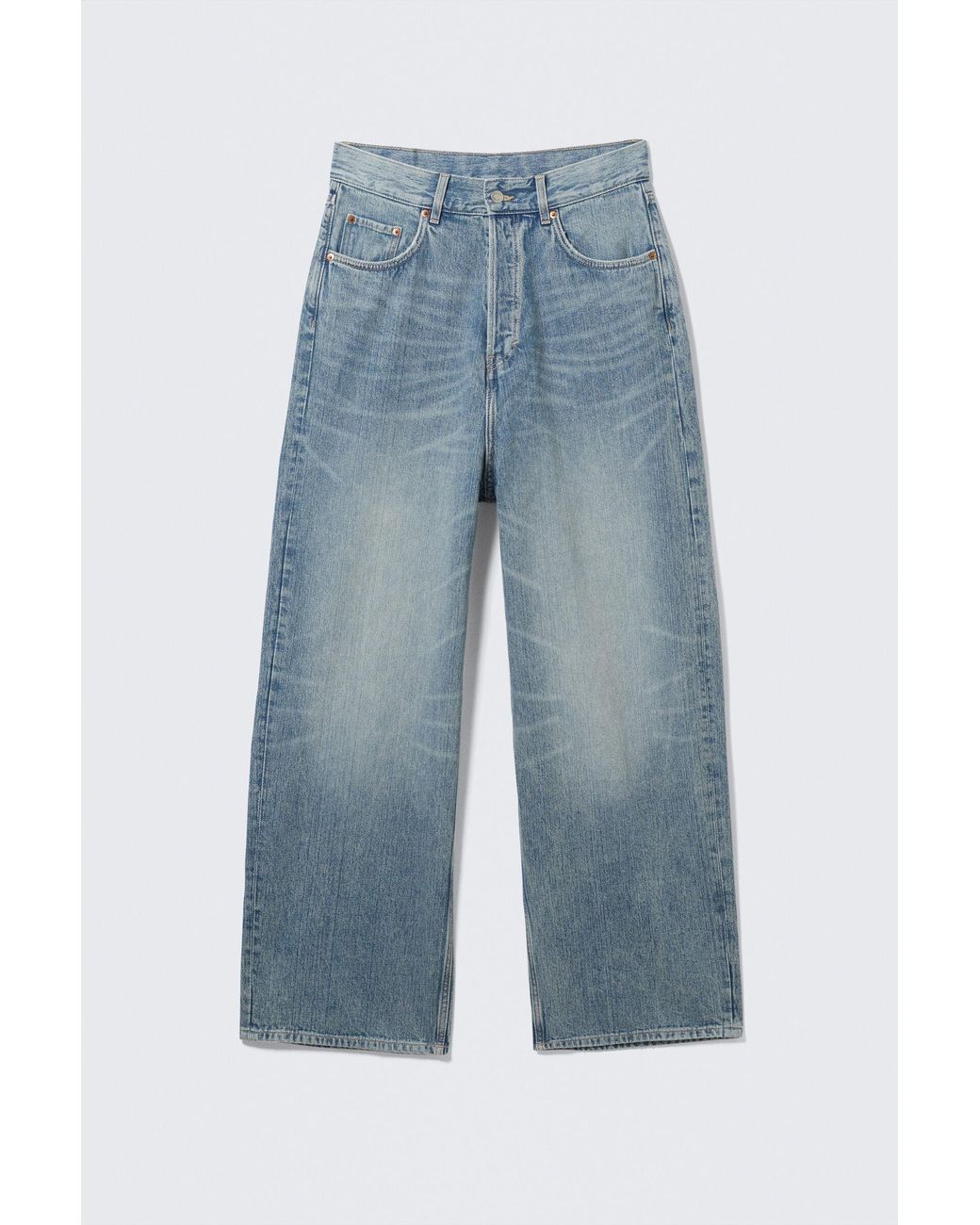 Weekday Blue Astro Loose Extra Baggy Jeans for men