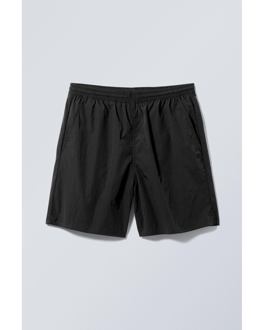 Weekday Black Ed Swim Shorts for men