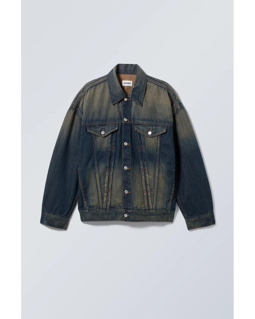 Weekday Lincoln Oversized Denim Jacket in Blue for Men Lyst UK