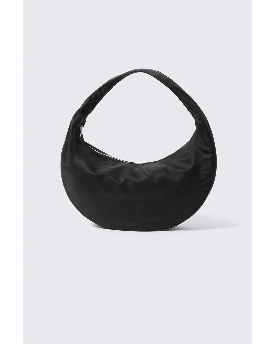 Weekday Black Medium Rounded Shoulder Bag