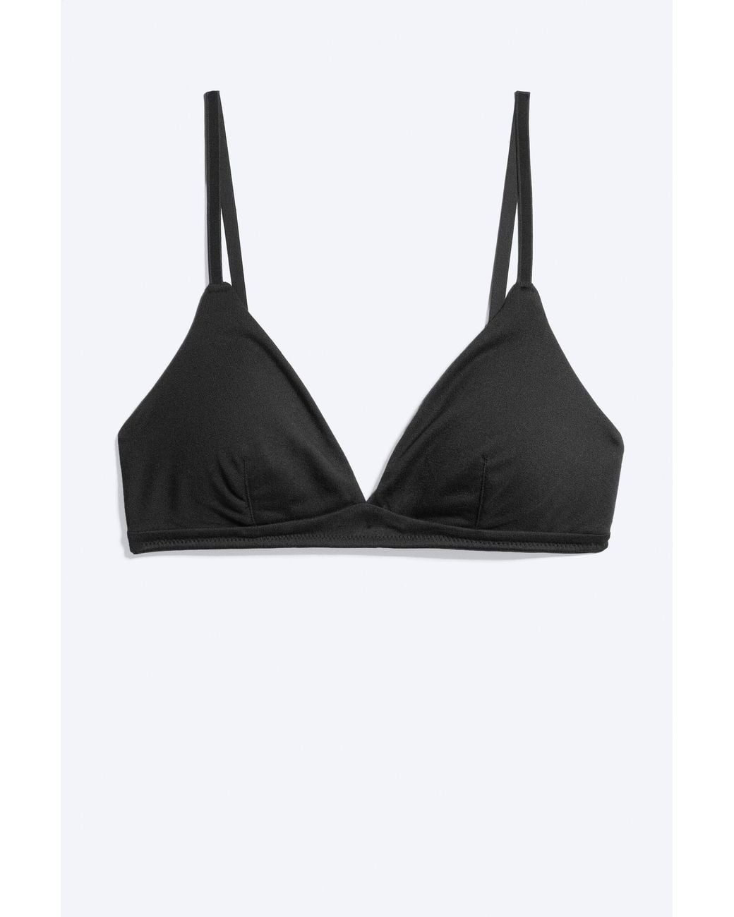 Weekday Black Soft Padded Triangle Bra