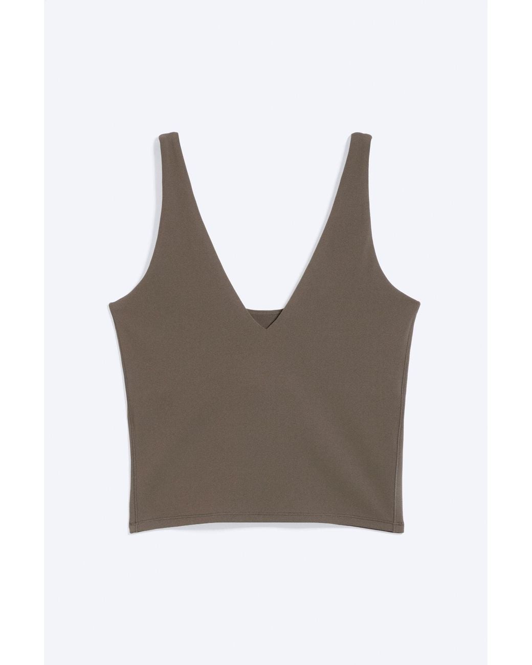 Weekday Multicolor Cropped Plunge Sports Top