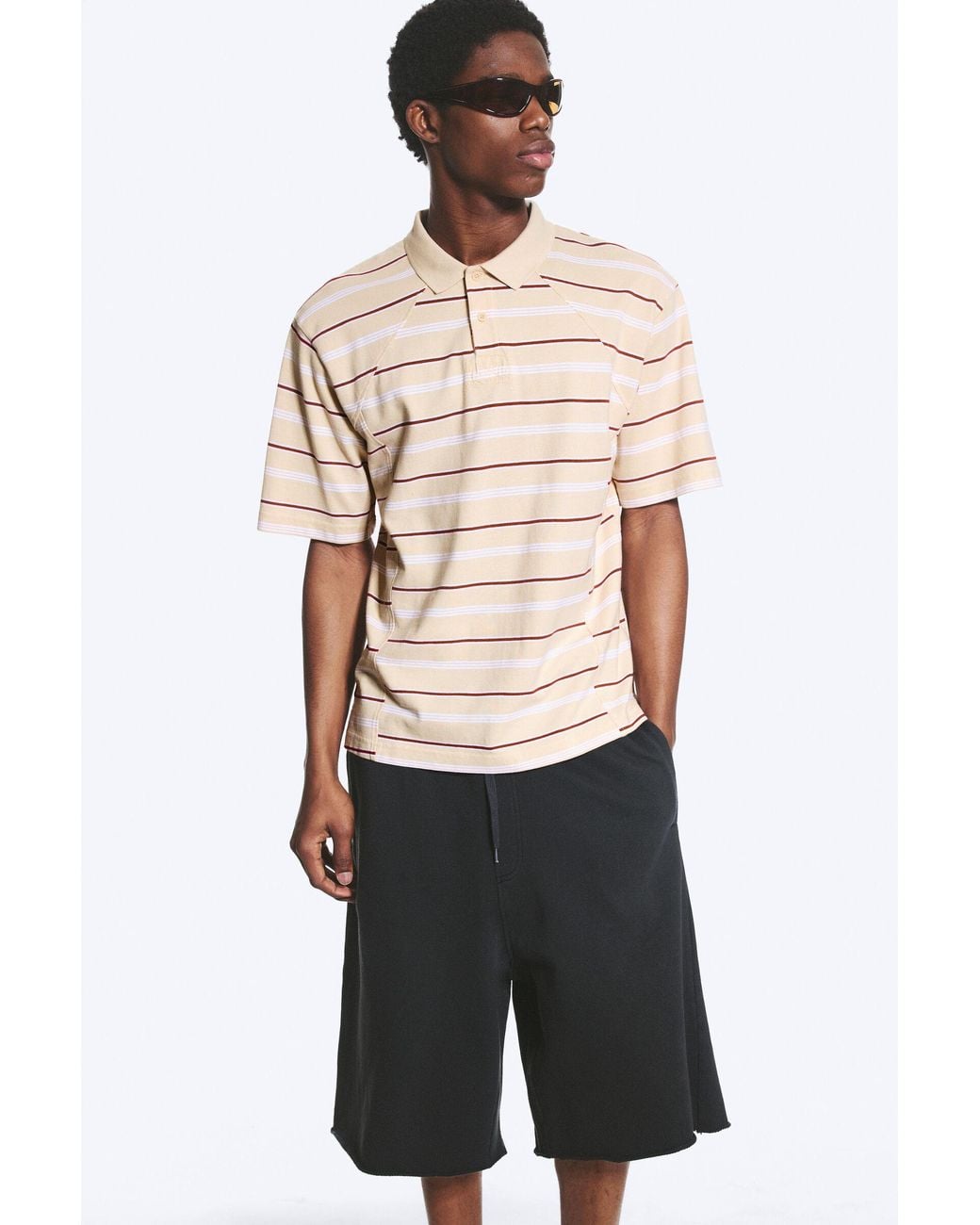 Weekday Multicolor Boxy Loose Polo Shirt for men