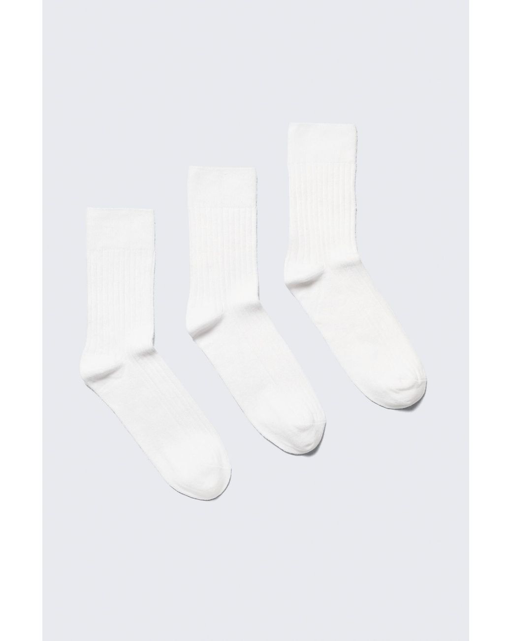 Weekday White 3-pack Selma Socks