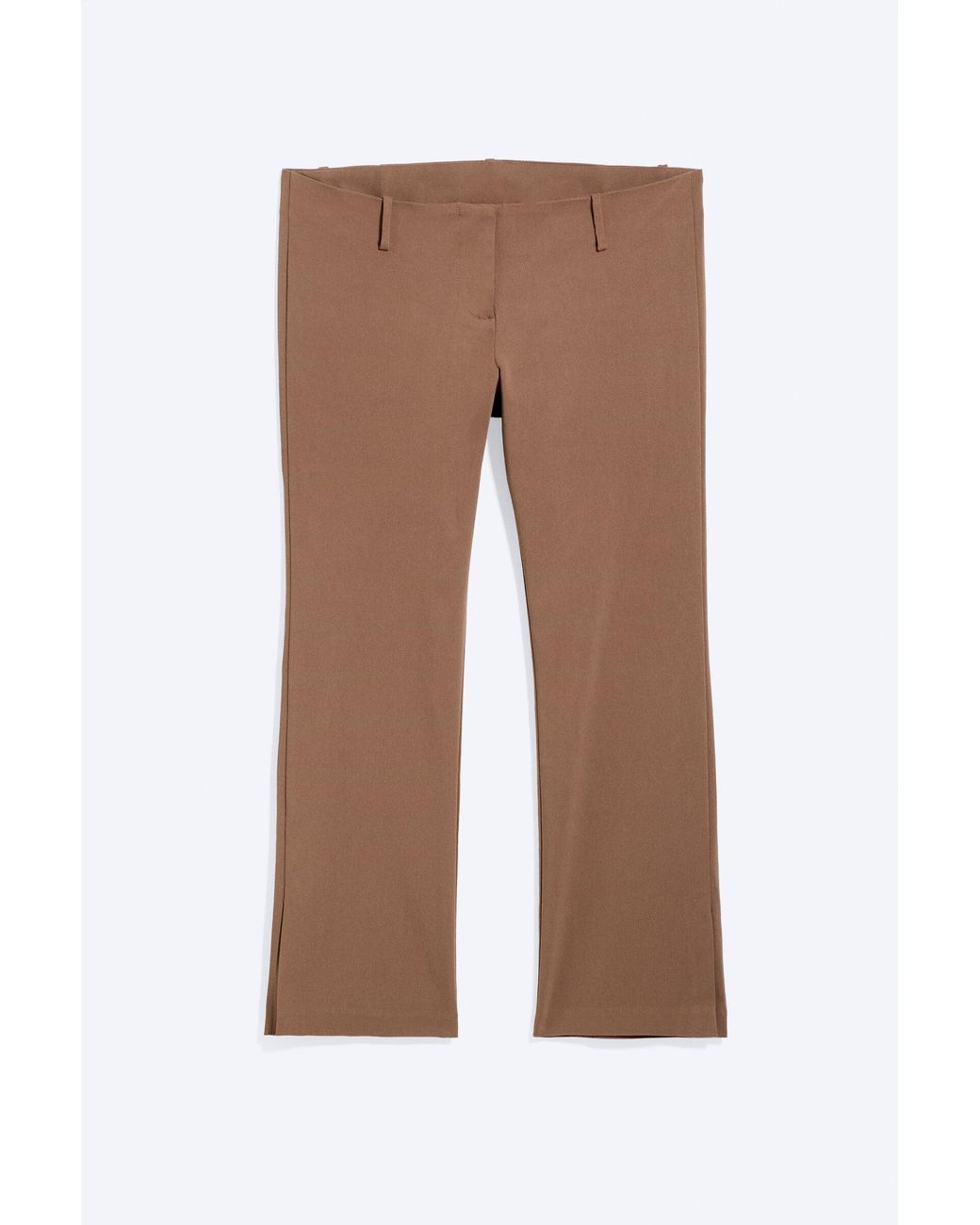 Monki White Low Rise Capri Trousers