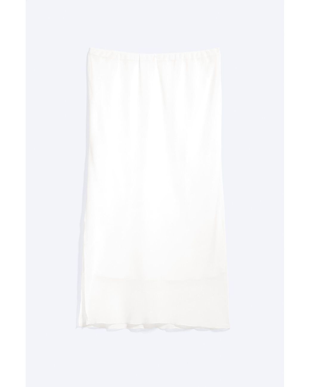 Monki White Low Rise Midi Skirt