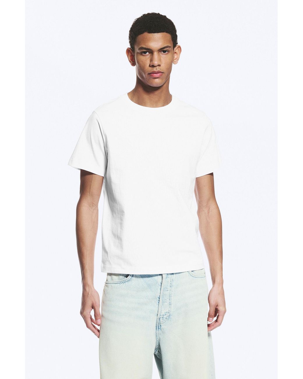 Weekday White 3-Pack Classic Boxy T-Shirt for men
