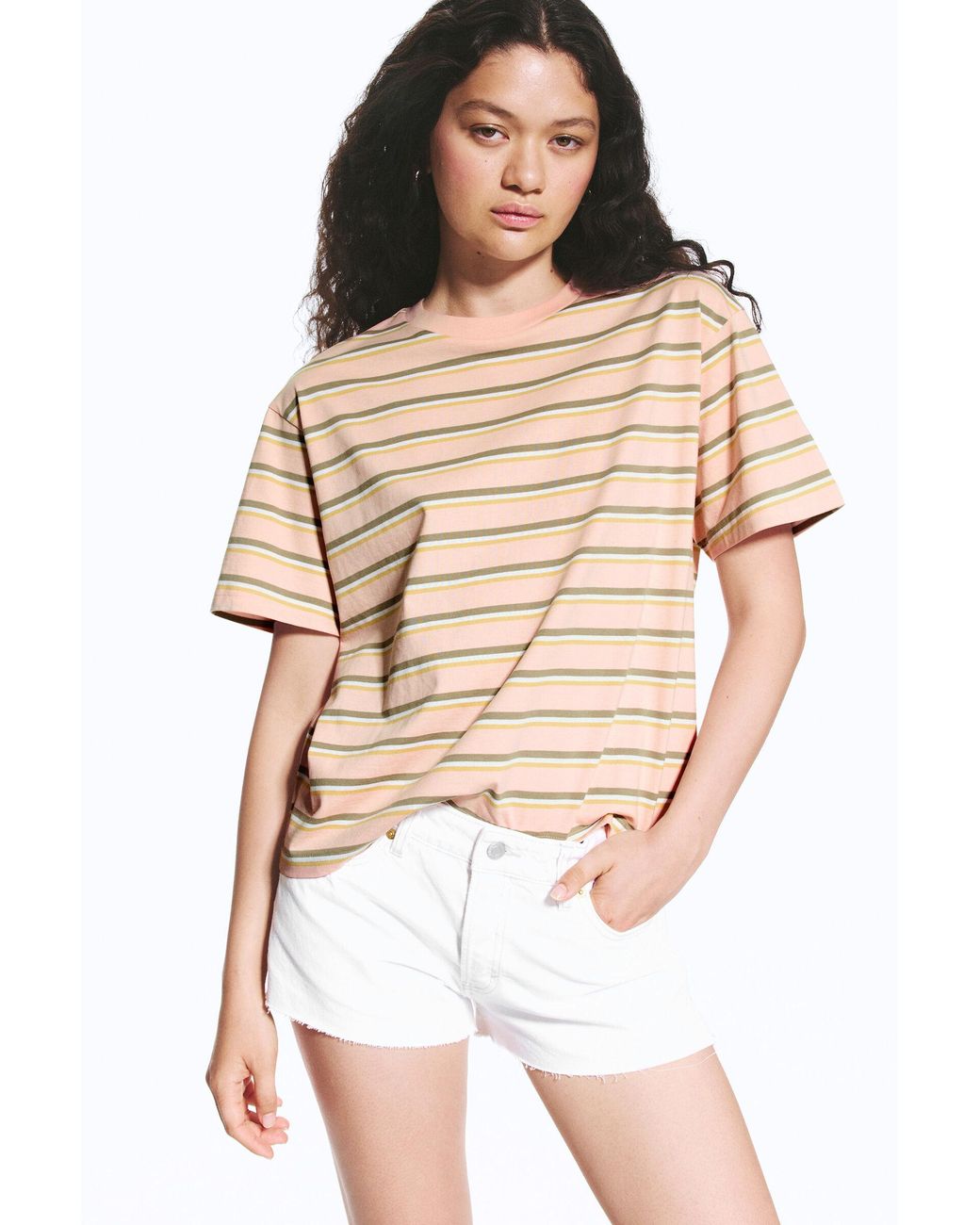 Monki Multicolor Boxy Cotton T-Shirt