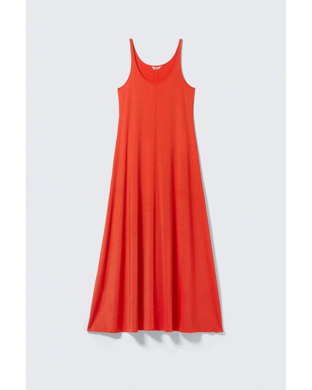 Monki Red Sleeveless Tank Maxi Dress