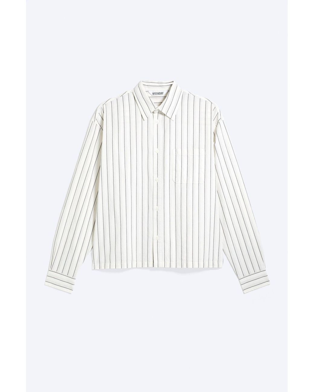Weekday Blue Relaxed Boxy Poplin Shirt for men