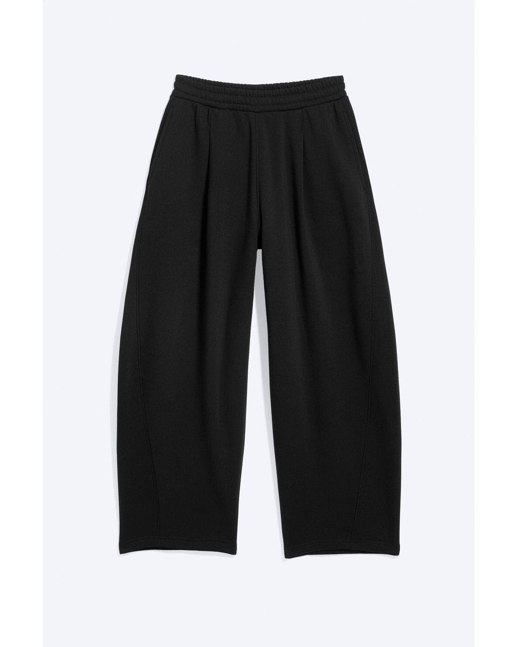 Weekday Black Loose Pleated Sweatpants for men