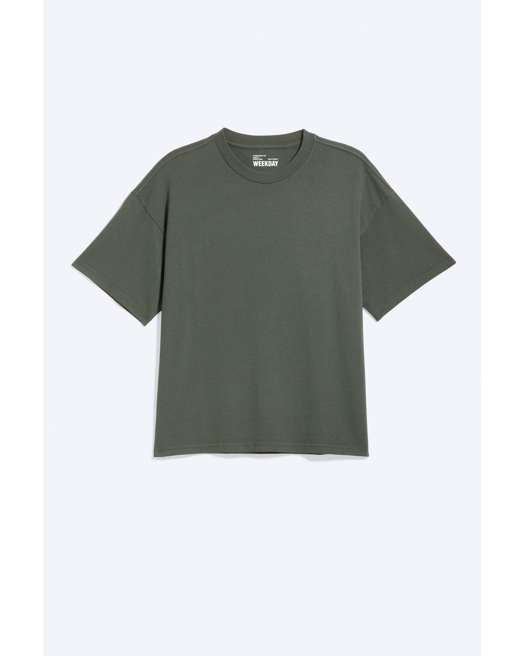 Weekday Green Loose Fit T-Shirt for men