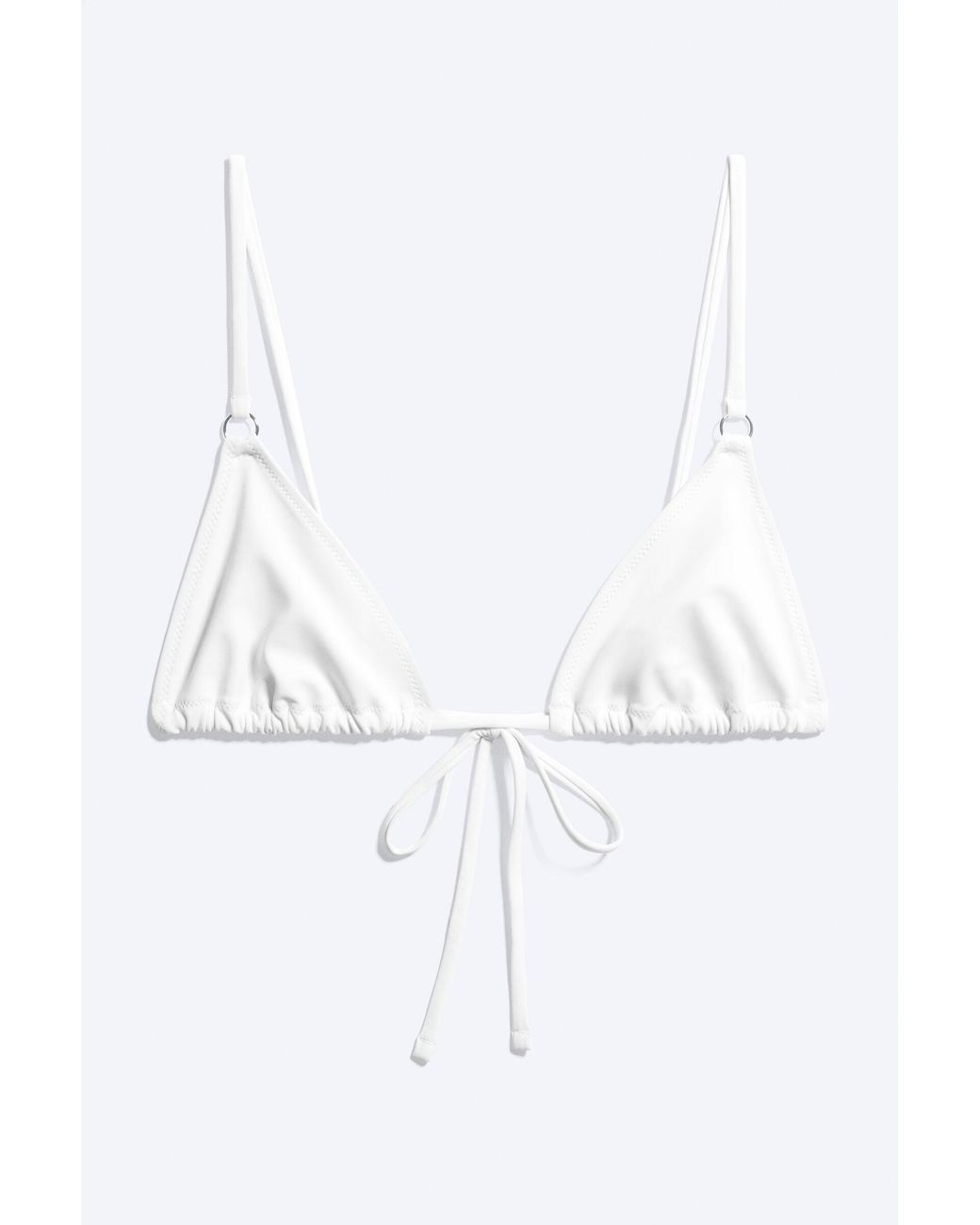 Weekday White Triangle Bikini Top