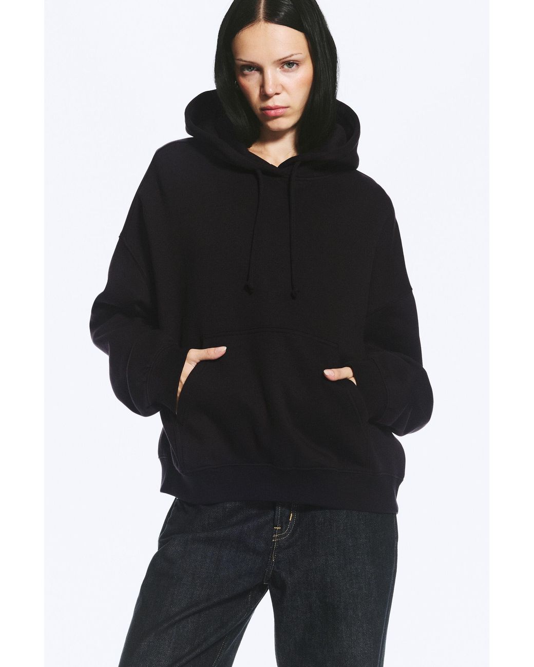 Weekday Black Standard Hoodie