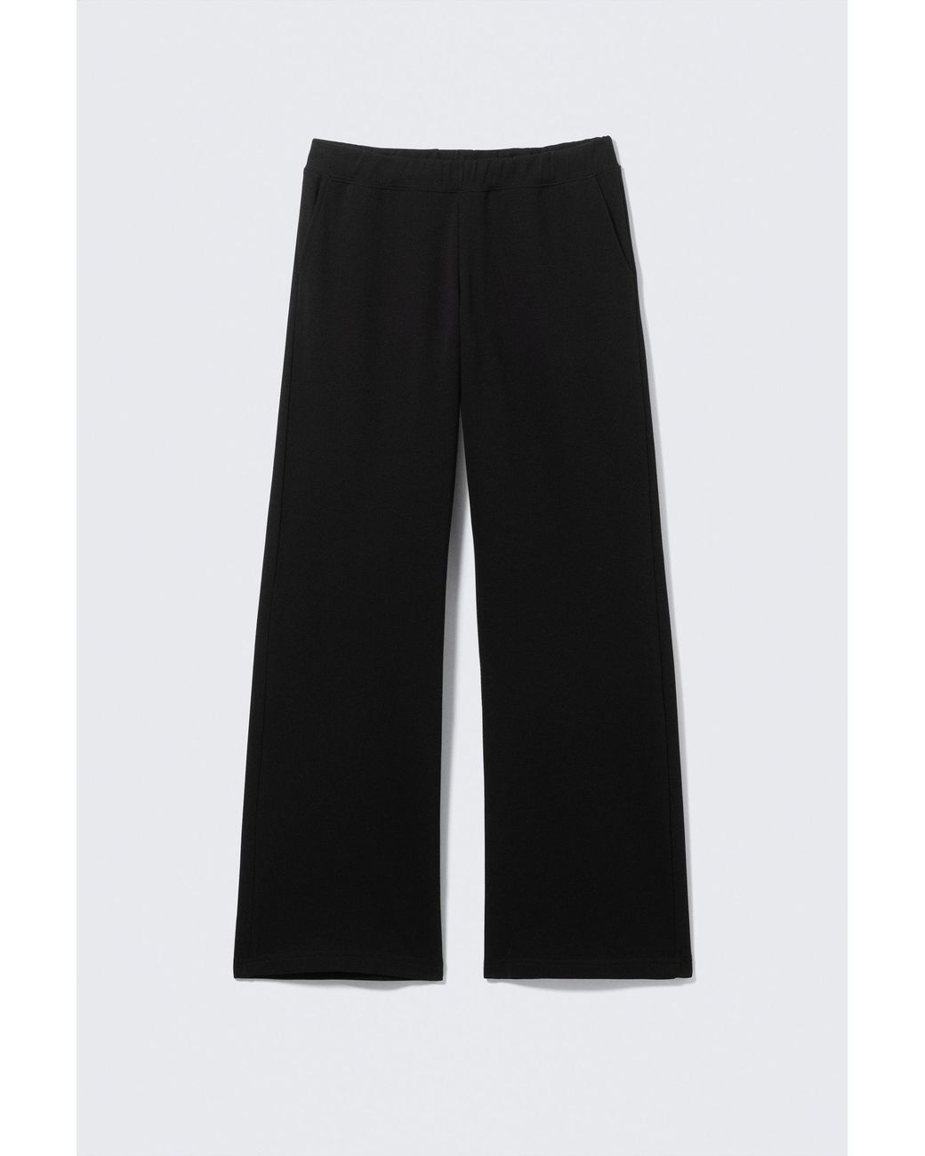 Weekday Black Low Rise Terry Sweatpants