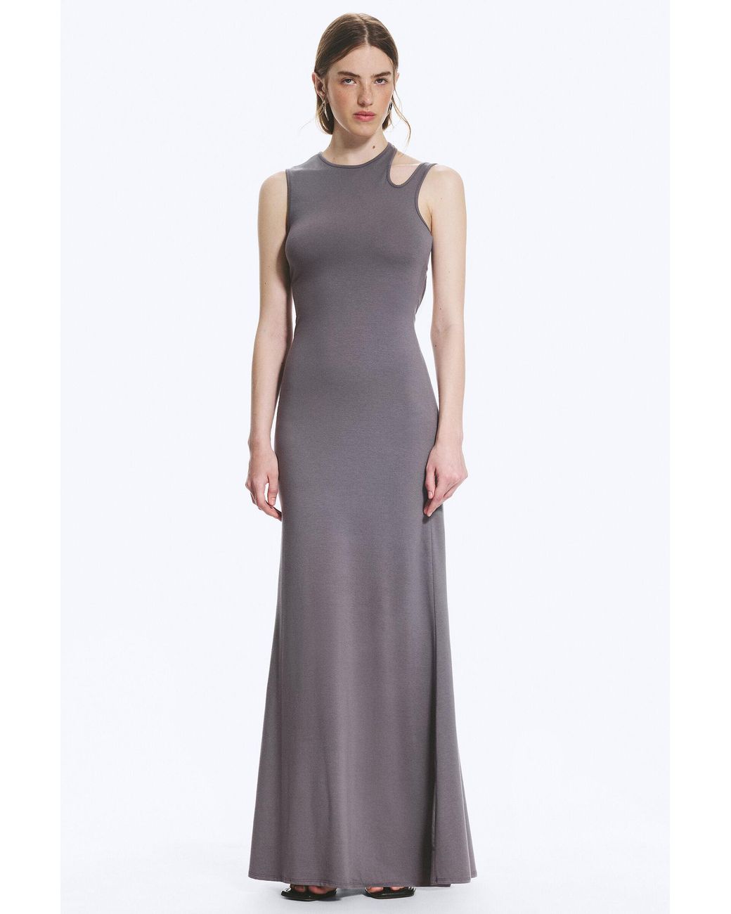 Weekday Purple Cutout Maxi Dress