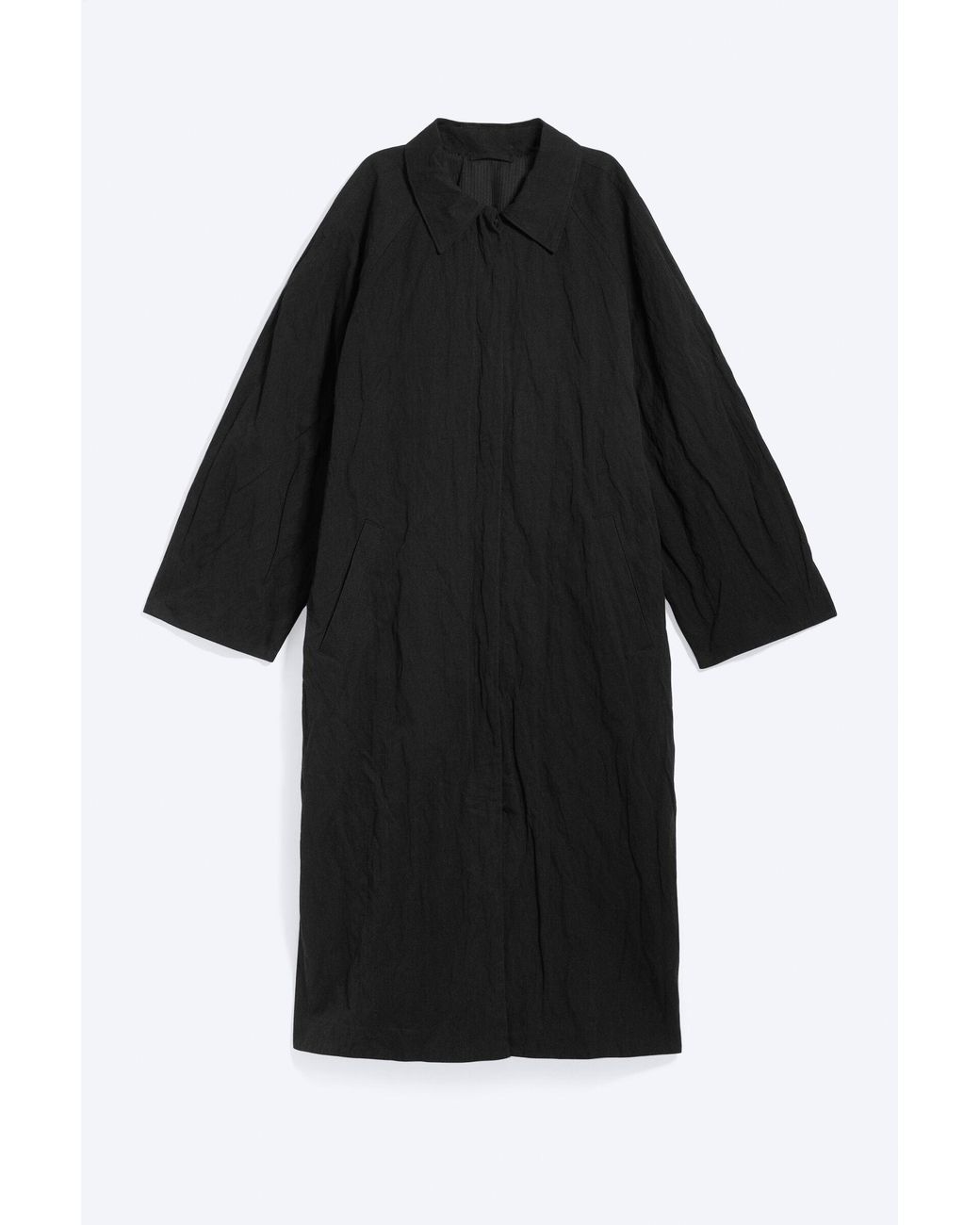 Weekday Blue Crinkled Artist Coat