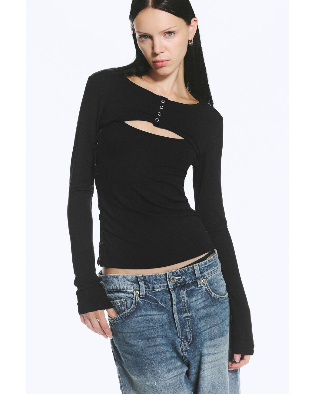 Weekday Green Layered Two-Piece Bolero Singlet