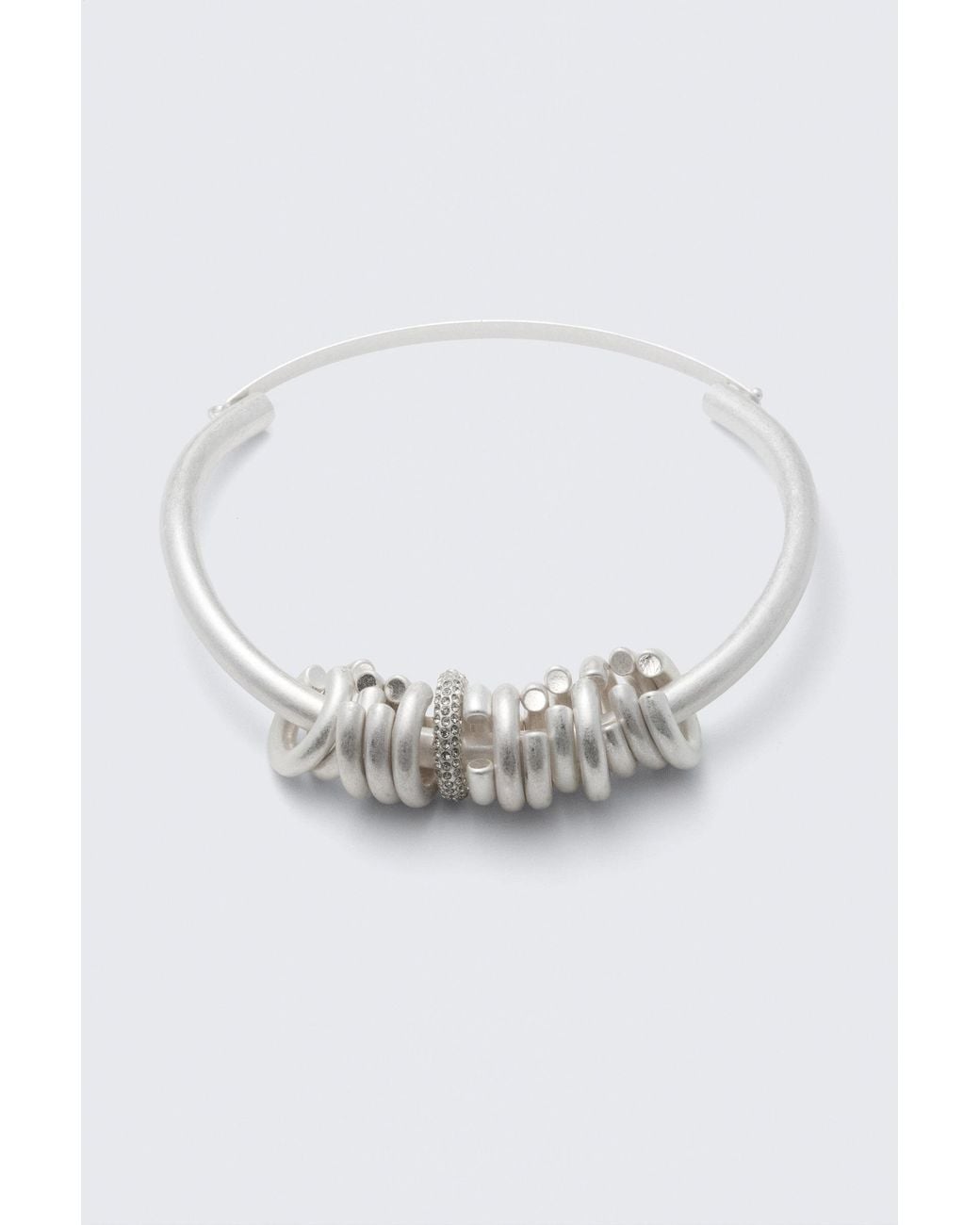Weekday Blue Plated Multi-Ring Necklace