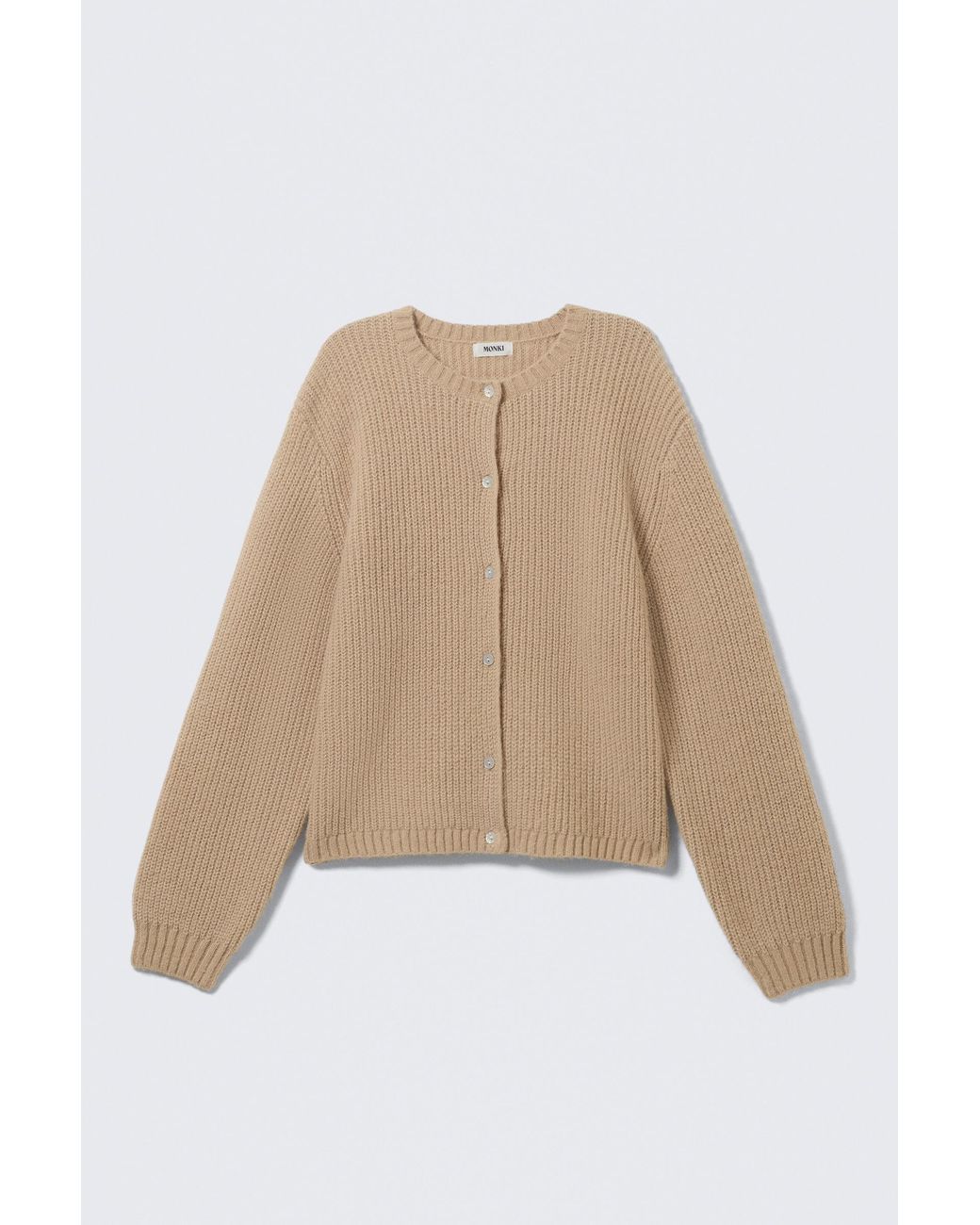 Monki Natural Soft Knitted Cardigan