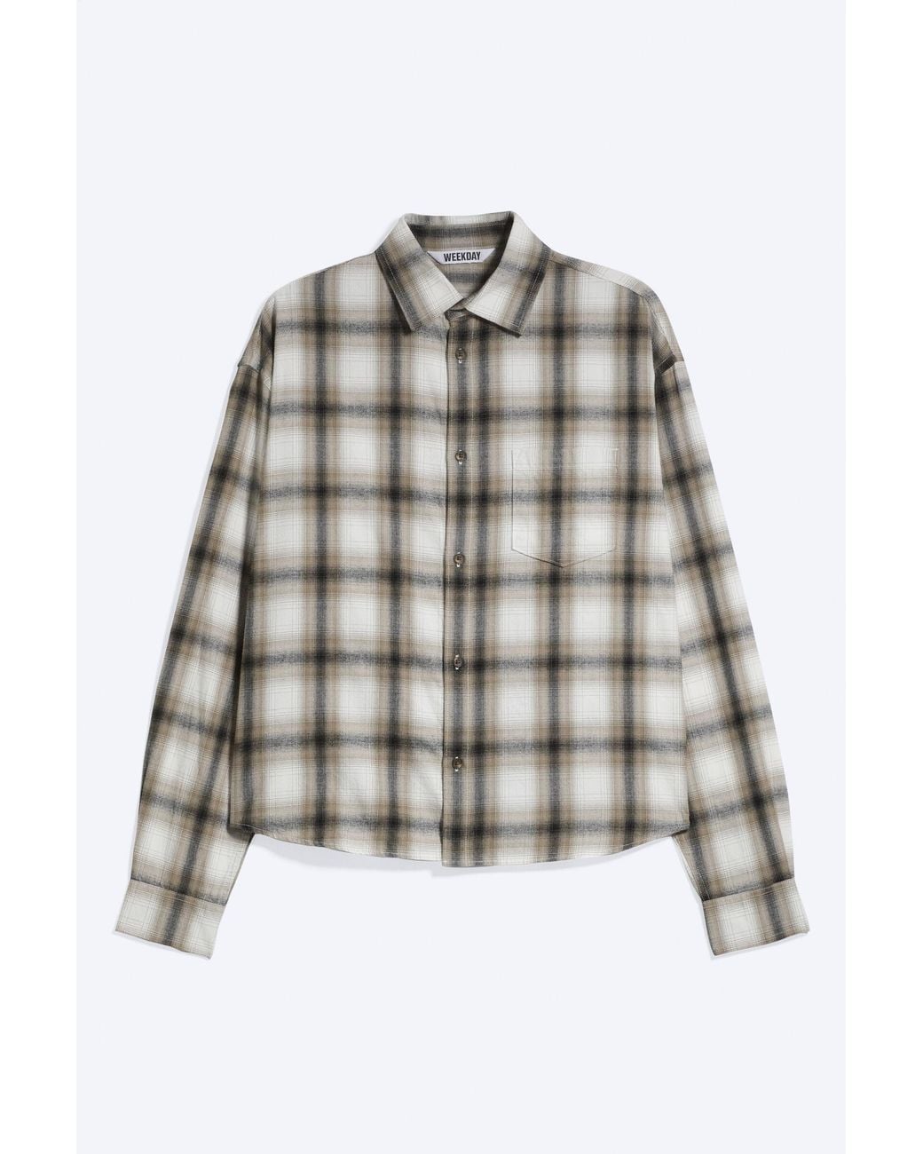 Weekday Multicolor Loose Boxy Checked Shirt for men