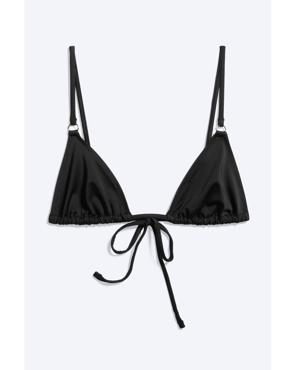 Weekday Black Triangle Bikini Top