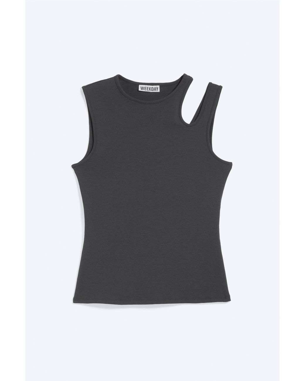 Weekday White Slim Fit Cut Out Tank Top