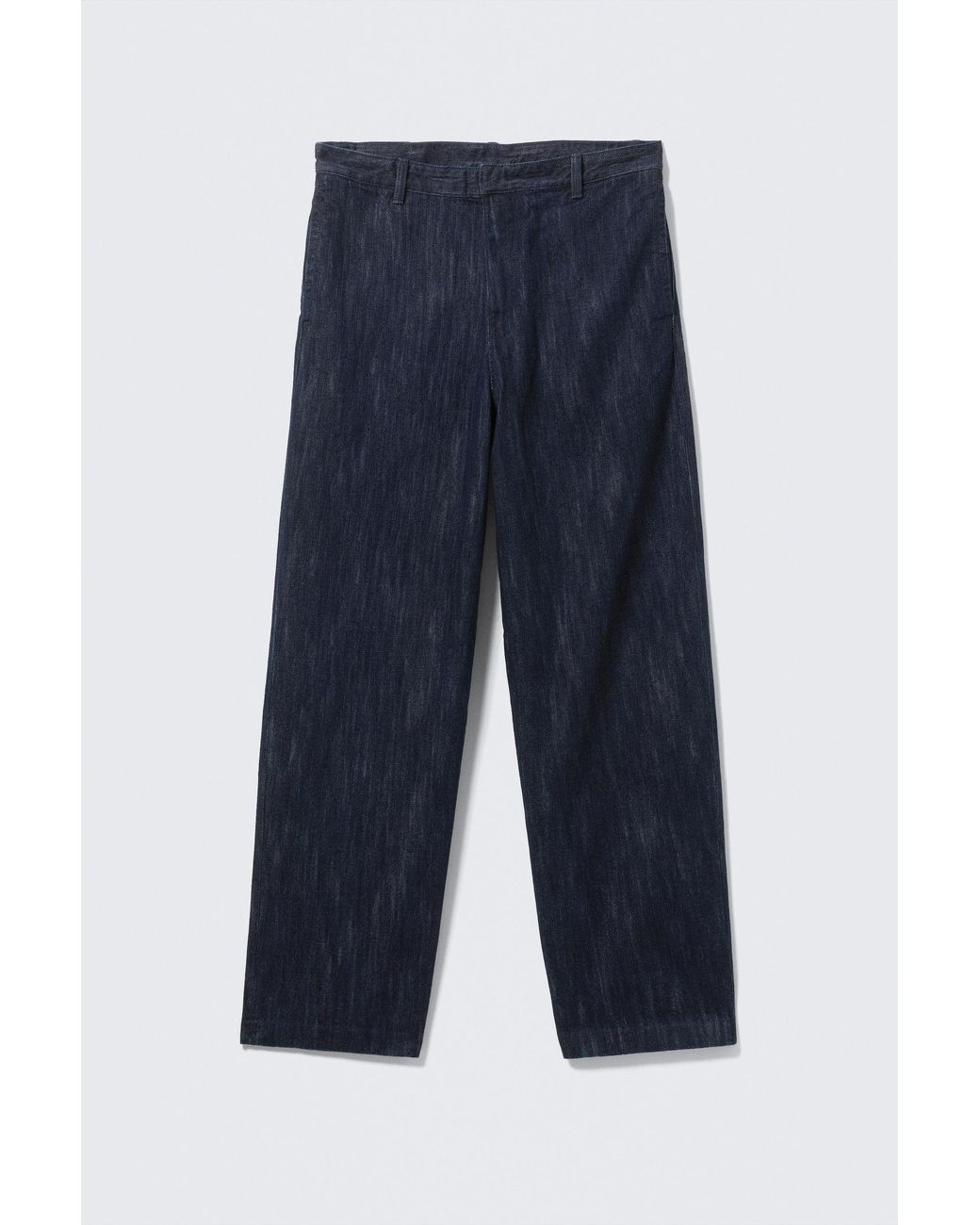 Weekday Blue Relaxed Fit Denim Suiting Trousers for men