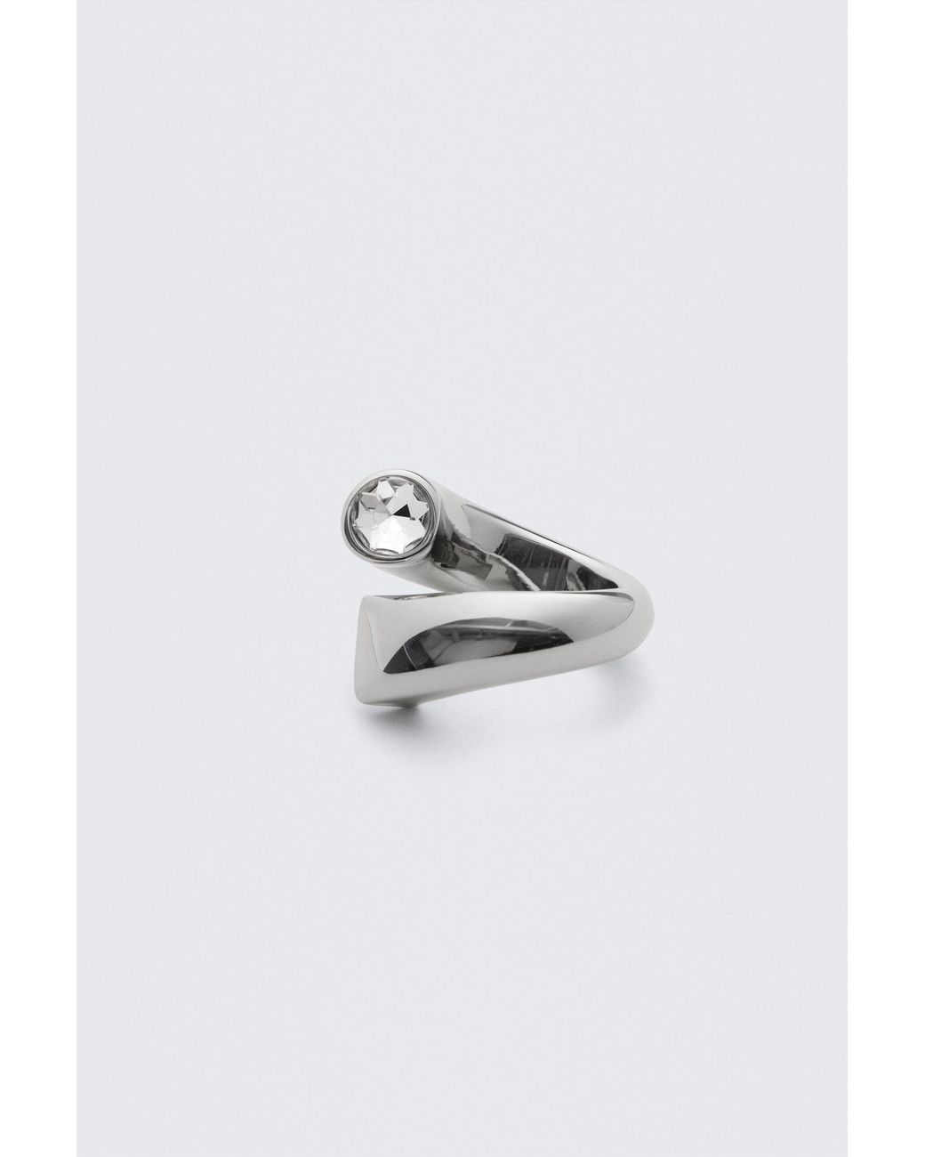Weekday Blue Open-Band Rhinestone Ring