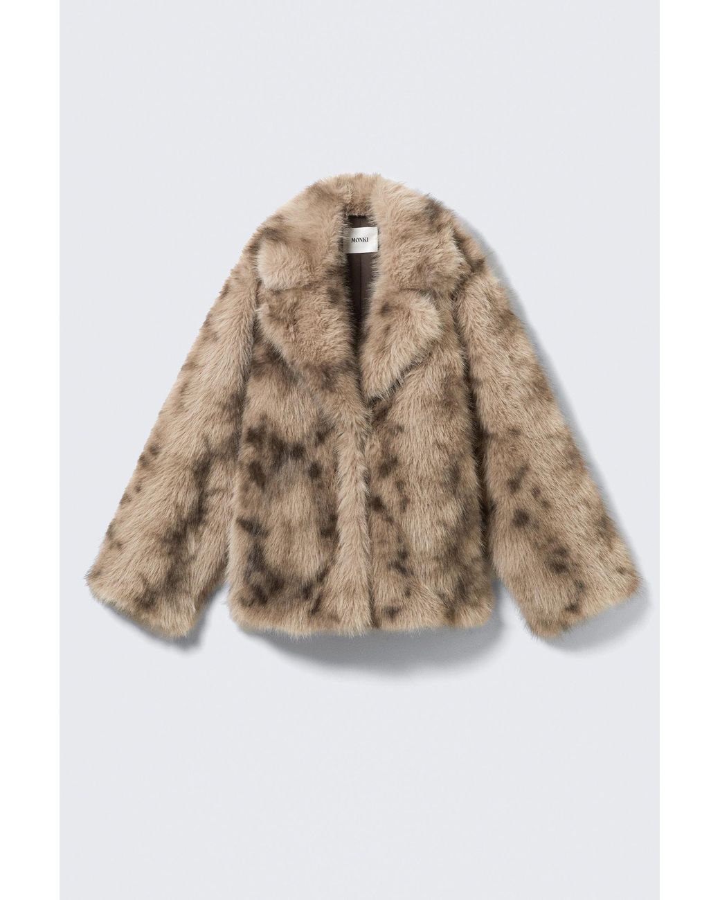 Monki Brown Faux Fur Jacket