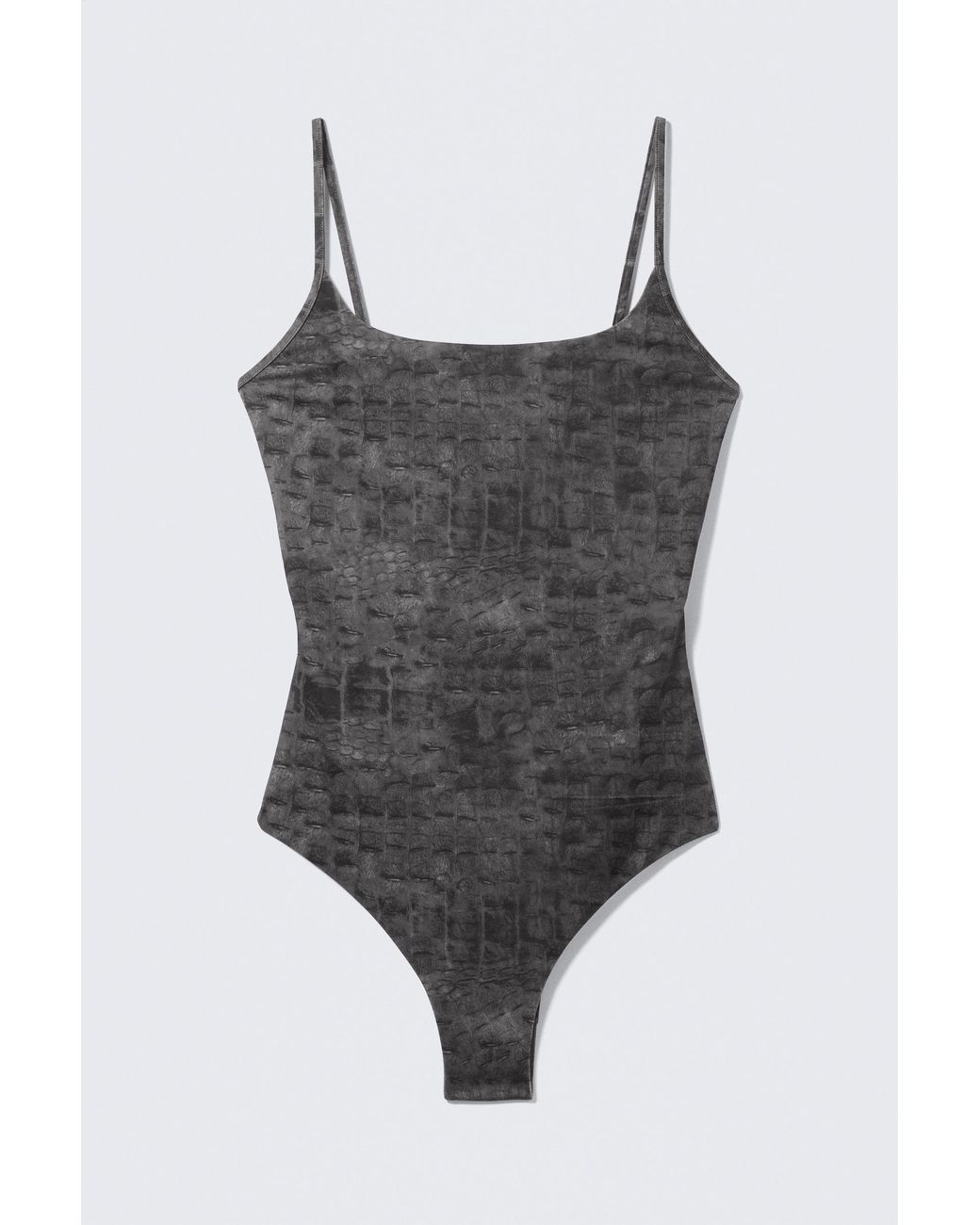 Weekday Multicolor Square Neck Printed Swimsuit