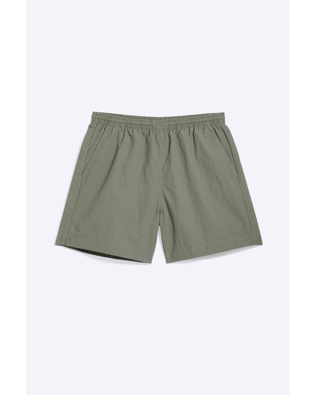 Weekday Green Ed Bleached Swim Shorts for men