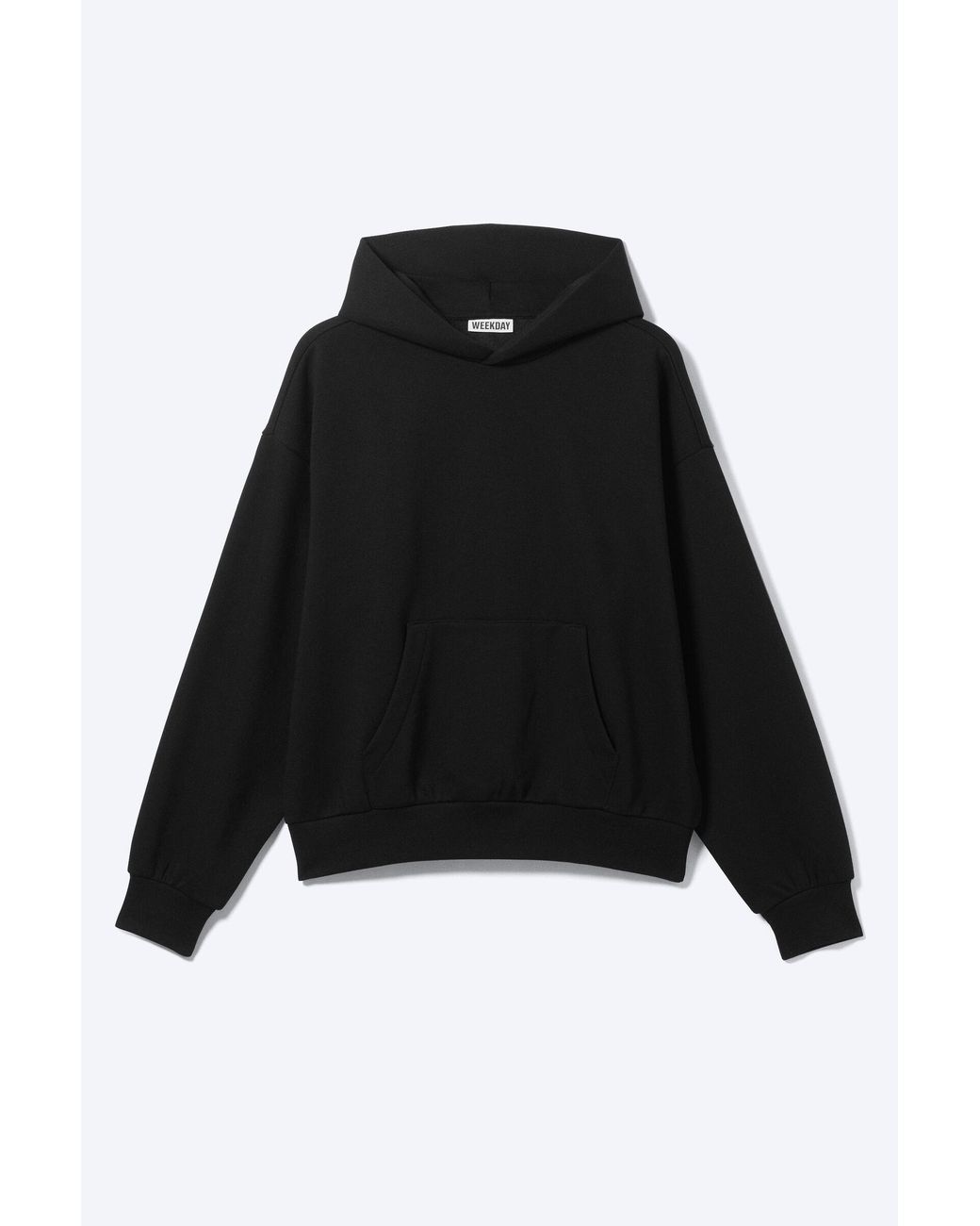 Weekday Black Loose Fit Hoodie for men