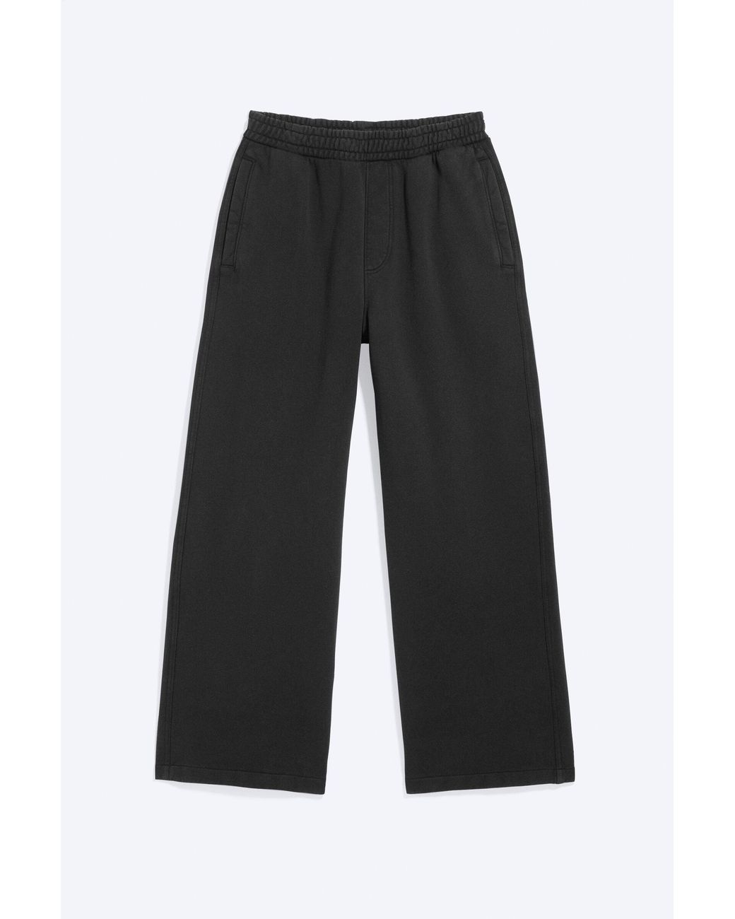 Weekday Black Loose Heavyweight Cotton Sweatpants for men