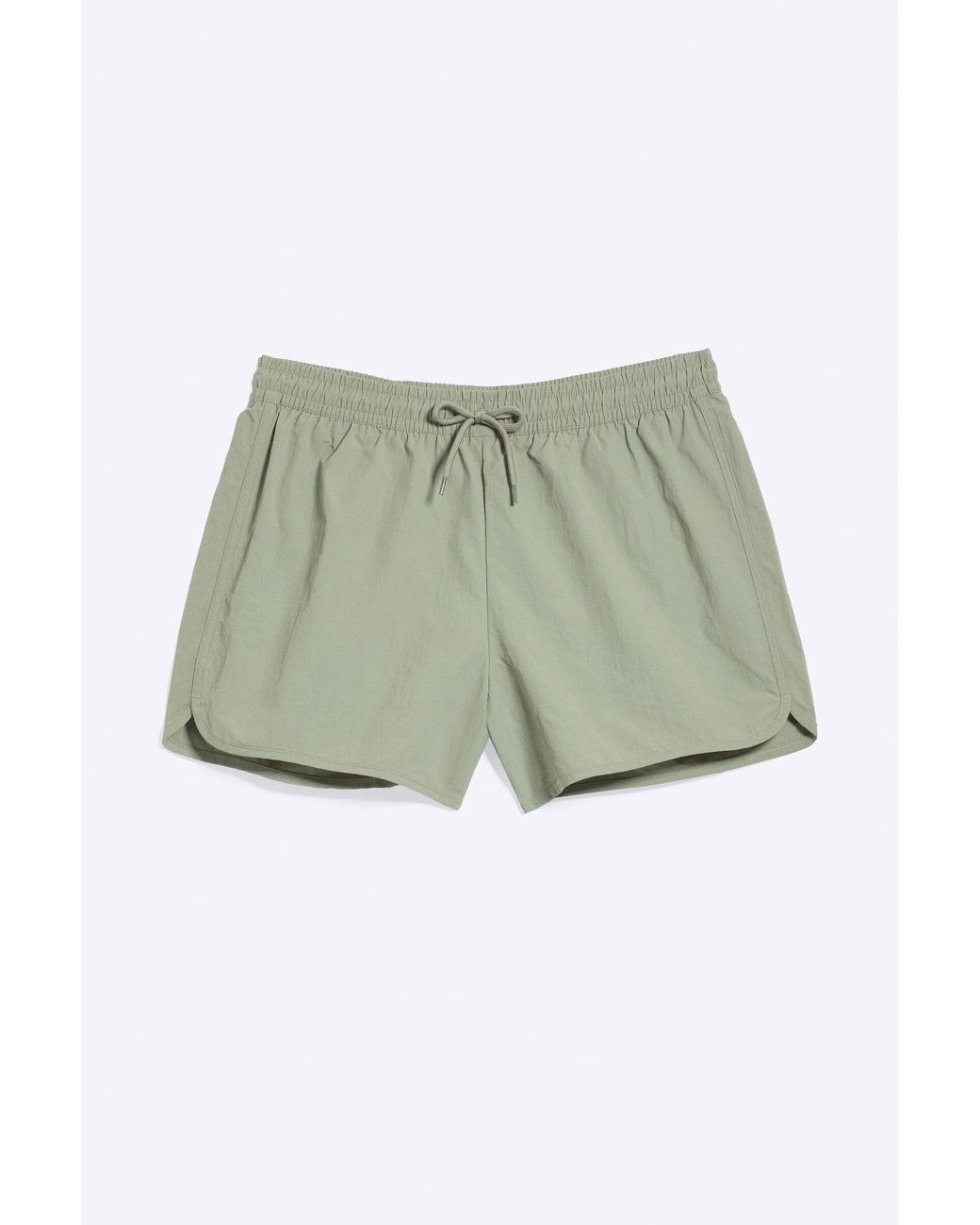 Weekday Green Structured Mid-Thigh Swim Shorts for men