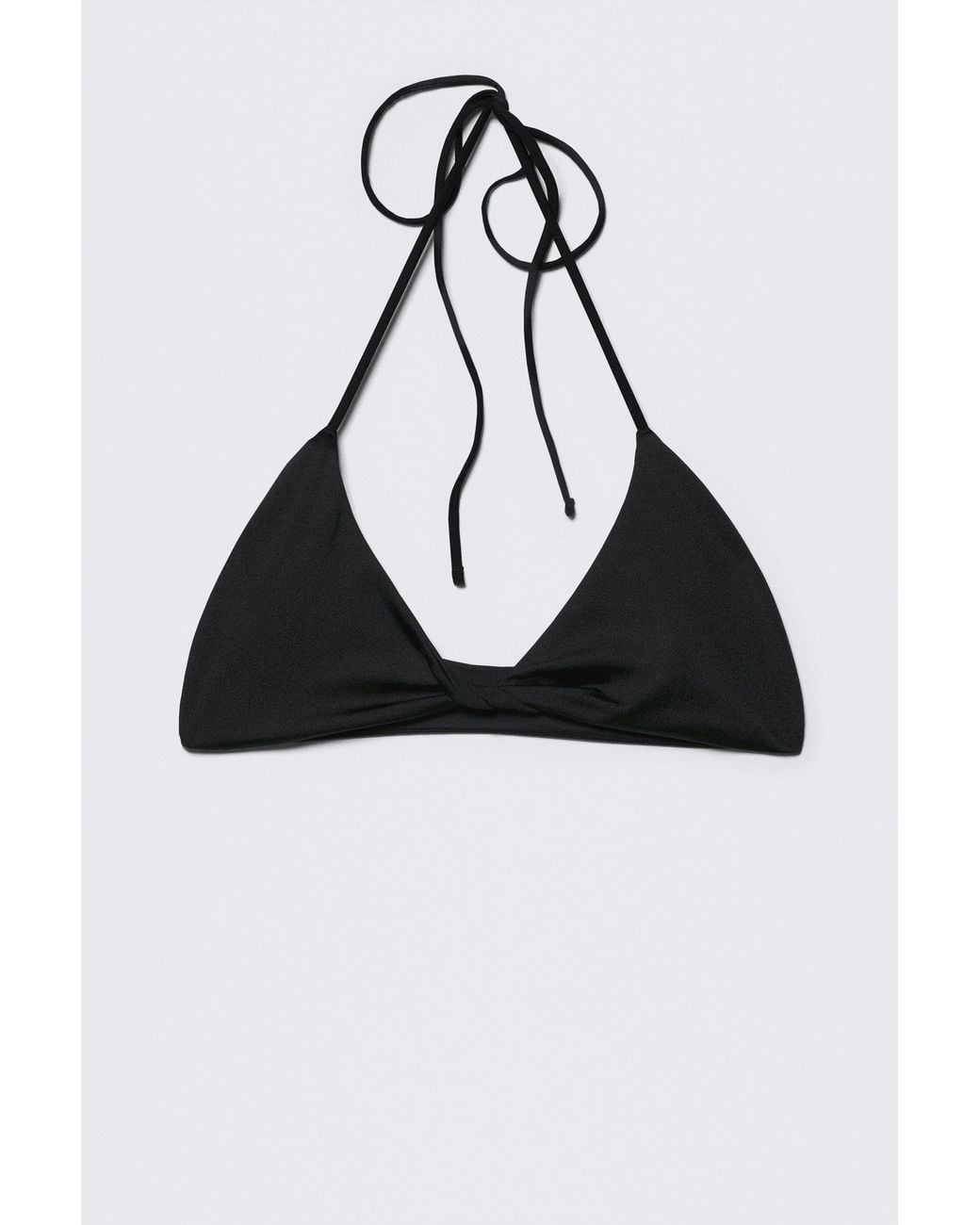 Weekday Black Turn Halter Bikini Top